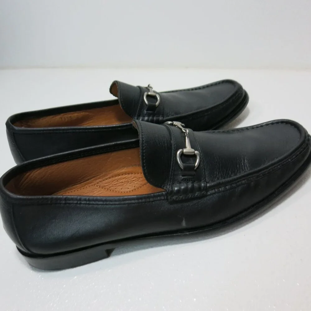 Wall + Water Oil Tanned Leather Dress Horse Bit Moccasins Shoes Men's Moc's 11.5